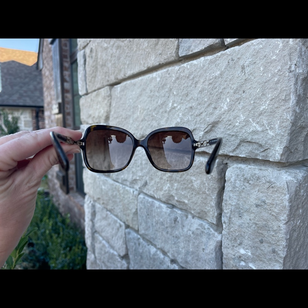 ❌SOLD ❌Beautiful Bvlgari SERPENTI BV 8181B havana glitter gold/brown Sunglasses - Picture 7 of 16